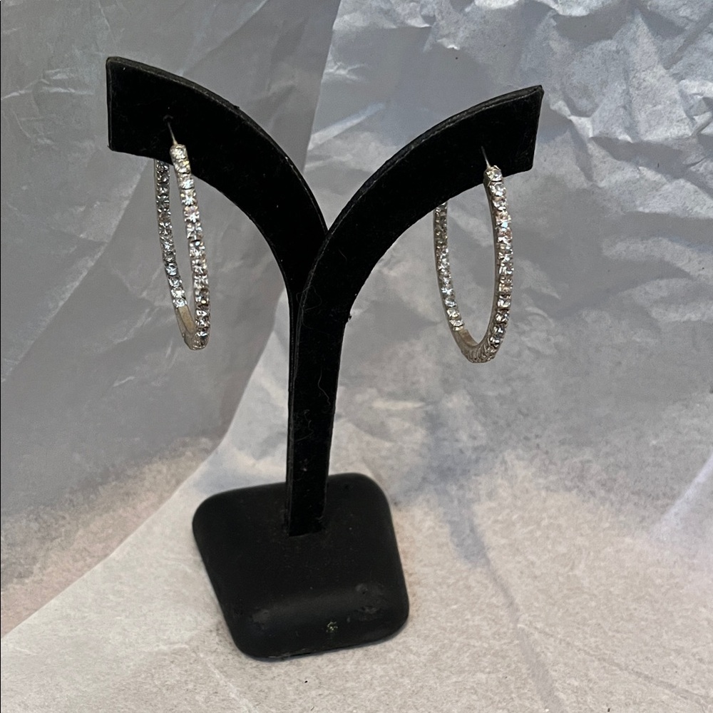 Elegant Silver Hoop Earrings